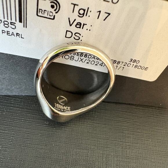 Versace Women's Silver and Gold Medusa Ring Size 17 - Picture 3 of 6